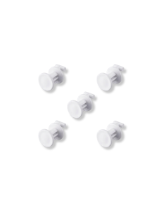 Lot de 5 Crochets Blancs pour Pegboard - Support Porte-Clés & Accessoires