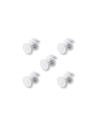 Lot de 5 Crochets Blancs pour Pegboard - Support Porte-Clés & Accessoires