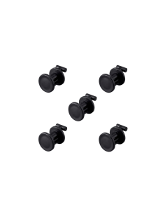 Lot de 5 Crochets Noirs pour Pegboard - Support Porte-Clés & Accessoires
