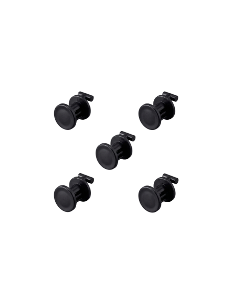 Lot de 5 Crochets Noirs pour Pegboard - Support Porte-Clés & Accessoires