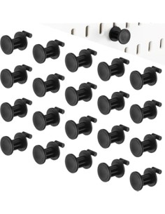Lot de 5 Crochets Noirs pour Pegboard - Support Porte-Clés & Accessoires 2