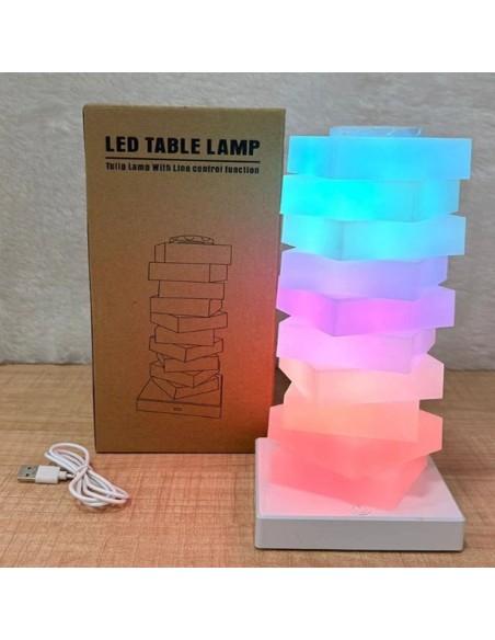 Lampe Joystar DIY Building Block RGB - Veilleuse Personnalisable & Interactive