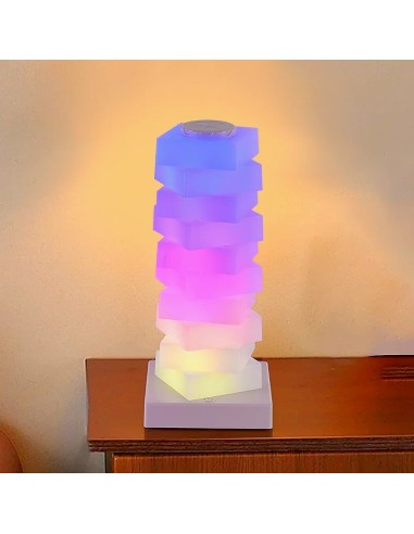 Lampe Joystar DIY Building Block RGB - Veilleuse Personnalisable & Interactive