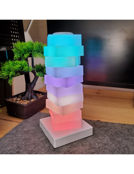 Lampe Joystar DIY Building Block RGB - Veilleuse Personnalisable & Interactive
