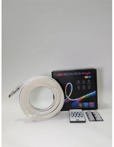 Ruban LED Néon RGB Magic 5050 (5M) - Contrôle App & Musique - NSl-02
