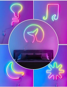 Ruban LED Néon RGB Magic 5050 (5M) - Contrôle App & Musique - NSl-02 2