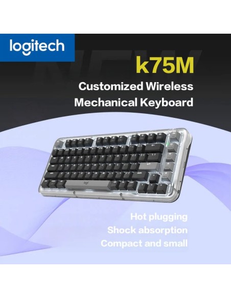 Logitech ALTO KEYS K75M Clavier Mécanique  Sans Fil Noir Gris| Abidia Madagascar