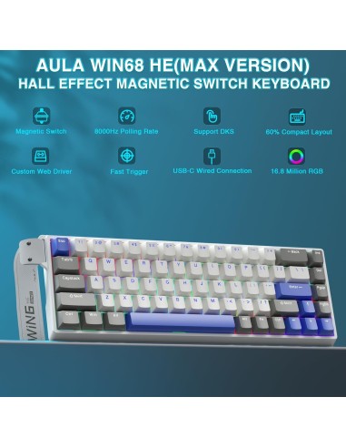 AULA WIN68 HE MAX Clavier Magnétique Effet Hall | Abidia Madagascar