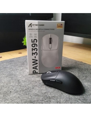 Souris Gaming Attack Shark X3 PRO Black – Capteur PAW3395 & 8K Polling- Abidia Madagascar