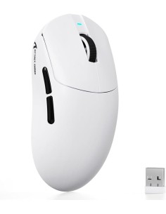 Souris Gaming Attack Shark X8 SE White – Ultra-Légère 55g & Capteur PAW3311-Abidia Madagascar