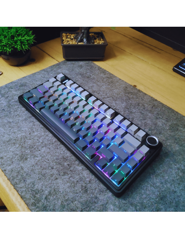 Clavier Mécanique AULA F75 Gradient Gray - Tri-Mode Gasket |Abidia Madagascar