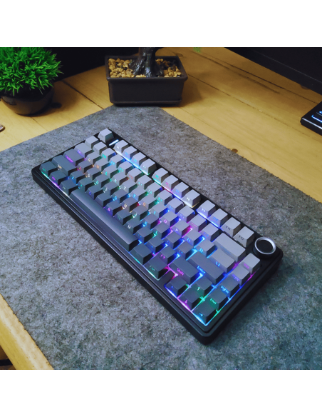 Clavier Mécanique AULA F75 Gradient Gray - Tri-Mode Gasket |Abidia Madagascar