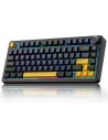 Clavier AULA F75 Noir Bleu Jaune - Tri-Mode Gasket Hot-Swap|Abidia Madagascar