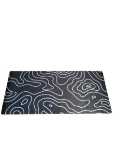 Mousepad XXL 900x400x4 - Topographique noir- abidia madagascar
