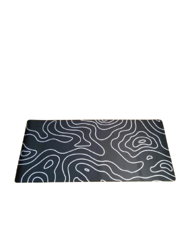 Mousepad XXL 900x400x4 - Topographique noir- abidia madagascar