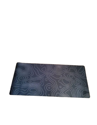 Mousepad XXL 900x400x4 - Topographique noir ligne mince-abidia madagascar