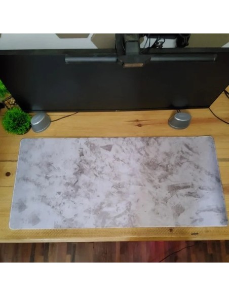 Mousepad XXL 900x400x4 - marbre gris-abidia madagascar