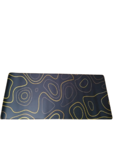 Mousepad XXL 900x400x4 - topographique noir gold-abidia madagascar