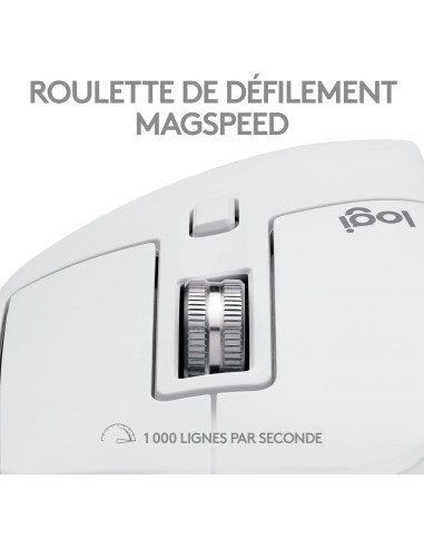 Souris Sans-Fil Logitech MX Master 3S Blanc | Abidia Madagascar