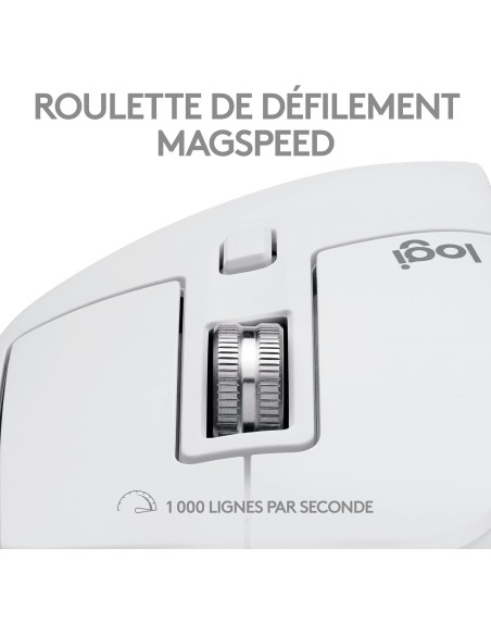 Souris Sans-Fil Logitech MX Master 3S Blanc | Abidia Madagascar