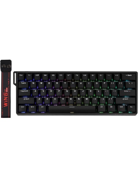 Clavier Magnétique AULA WIN60 HE 60% Noir | Abidia Madagascar