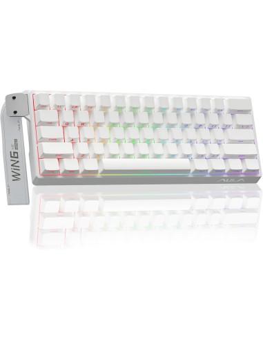 Clavier Gaming AULA WIN60 HE Blanc- Hall Effect 8000Hz & Rapid Trigger | Abidia Madagascar