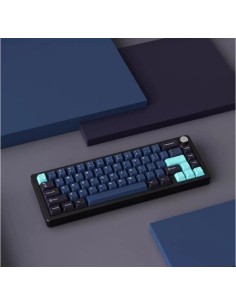 Clavier Alu XINMENG A66 Bleu - Sans-fil Tri-Mode Gasket 65% - Abidia Madagascar 2