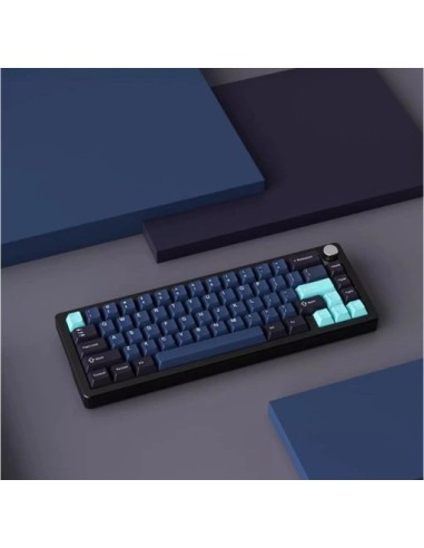 Clavier Alu XINMENG A66 Bleu - Sans-fil Tri-Mode Gasket 65% - Abidia Madagascar