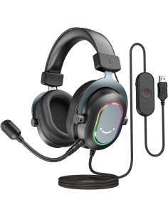 Casque Gaming Fifine H6 Noir- 7.1 Surround RGB | Abidia Madagascar