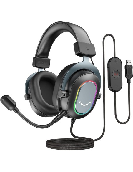 Casque Gaming Fifine H6 Noir- 7.1 Surround RGB | Abidia Madagascar