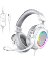 Casque Gaming Fifine H6 Blanc- 7.1 Surround RGB | Abidia Madagascar