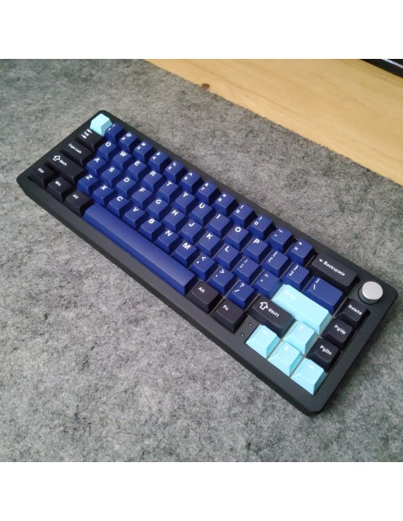 Clavier Alu XINMENG A66 Bleu - Sans-fil Tri-Mode Gasket 65% - Abidia Madagascar
